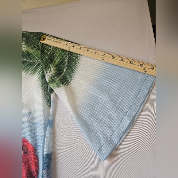 Energia Natural -Size S Tropical Print Button-Up Women's Top - Picture 4 of 6